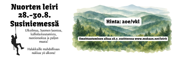 Kuvituskuva jossa vesiväreillä maalattu metsämaisema.
